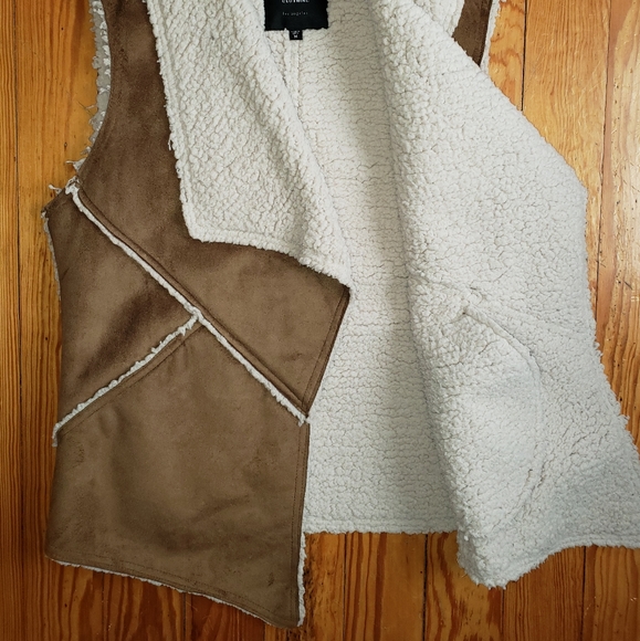 Sanctuary Faux Suede and Shearling Vest - Picture 2 of 5